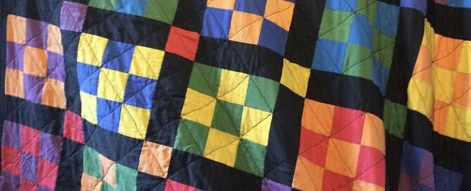 colourful patchwork quilt