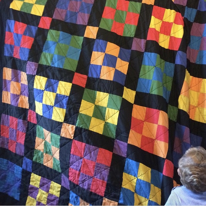 colourful patchwork quilt