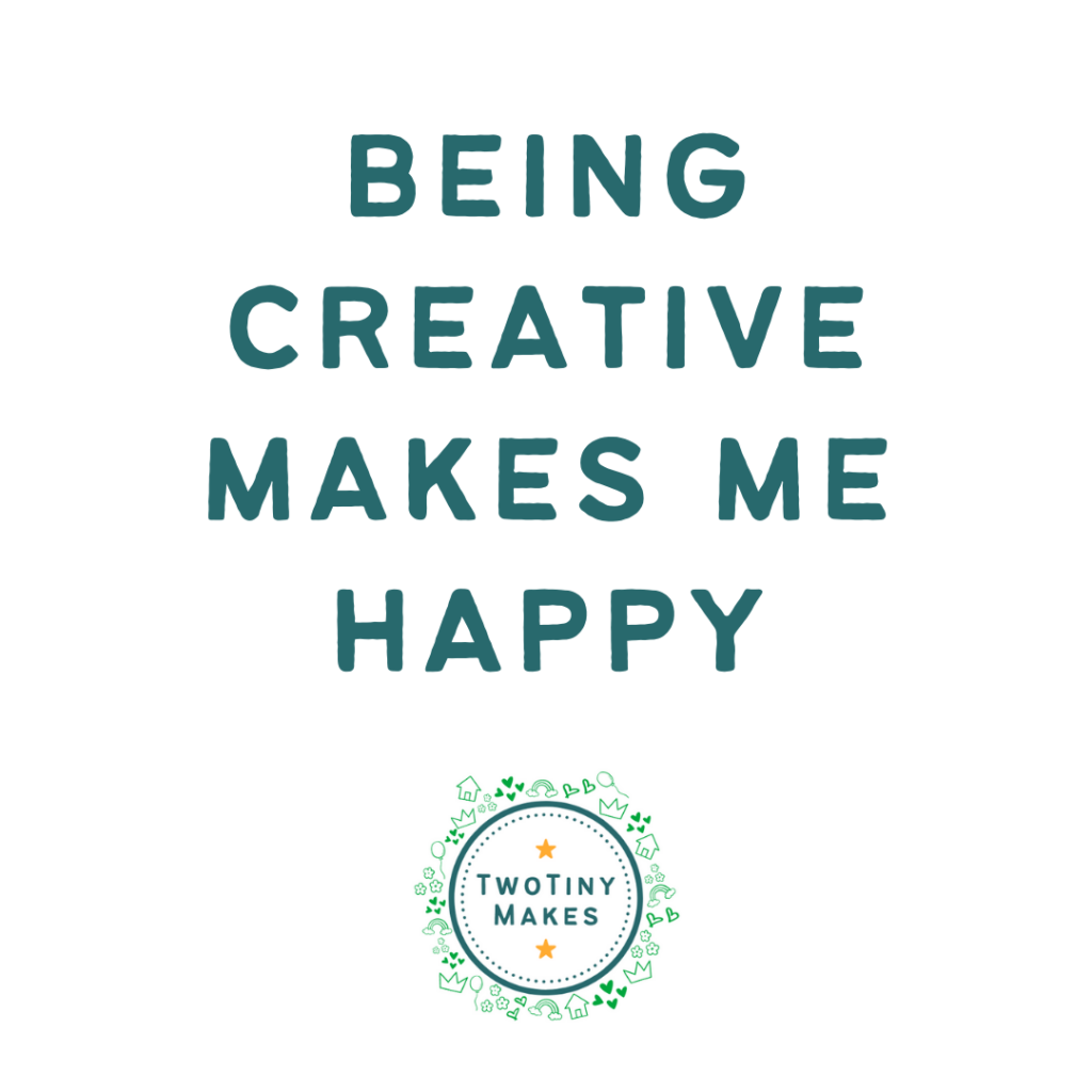text: being creative makes me happy