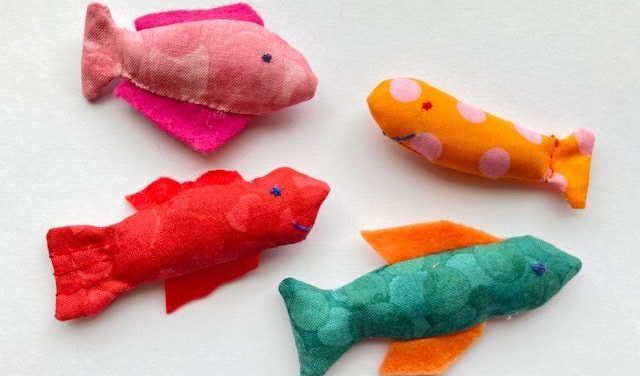 Tiddly Fish - a collection of fabric fish