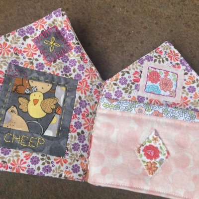Little Flo's Flowers Tiny House Book - Cheep the Chick and Diamond Quilt